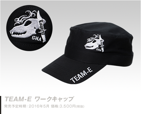 ガスマスアニマルズ TEAM-E ワークキャップ