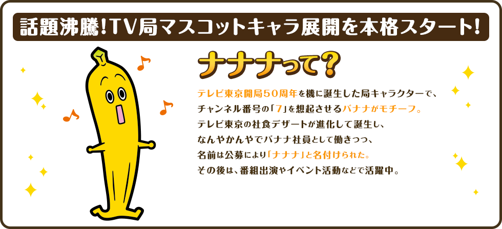 話題沸騰！TV局マスコットキャラ展開を本格スタート！