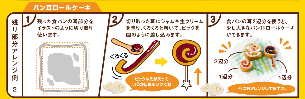 パン耳ロールケーキ