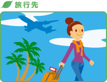 旅行先