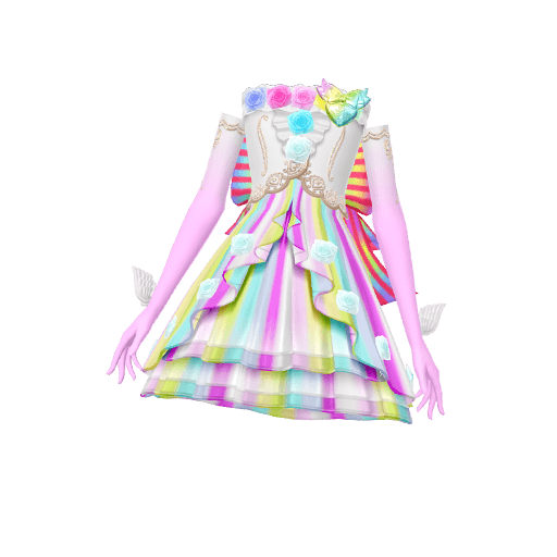 ミラクルファンシーレインボードレス