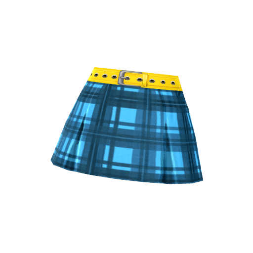 ロックチェックスカート