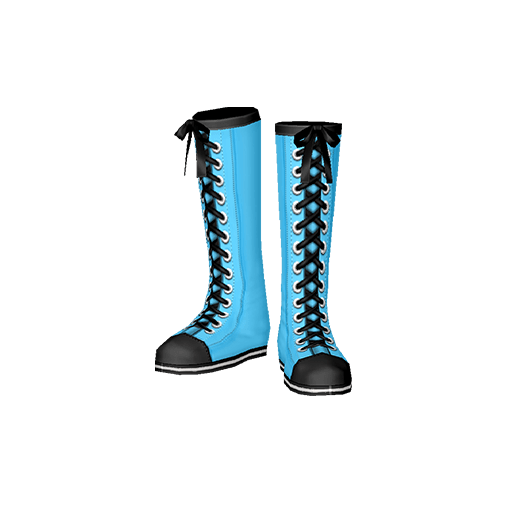 ブルーパンクミドルブーツ