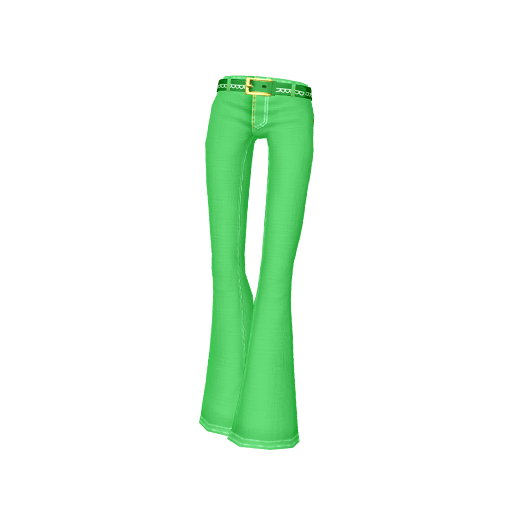 ローズステッチフレアパンツ