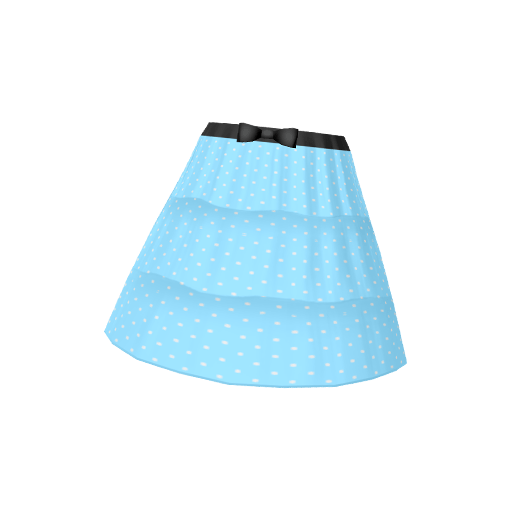 パステルブルーフリルスカート