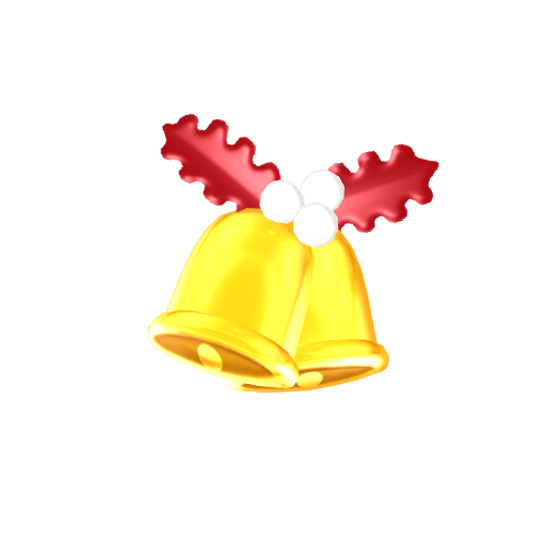 クリスマスキャロルレッドヘアアクセ