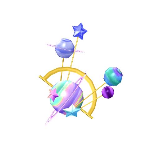 ルミナスプラネットパープルヘアアクセ