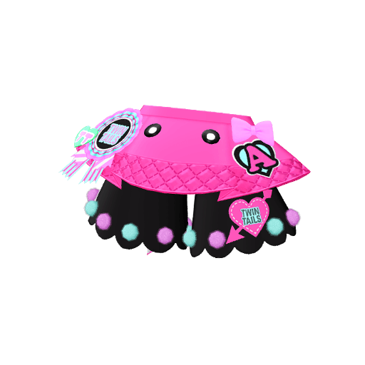 ツインラブハートピンクスカート