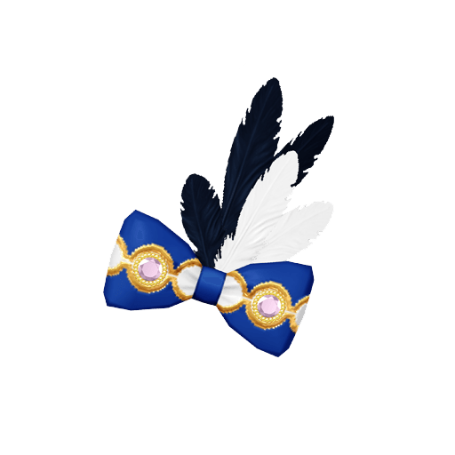 マーチングフェザーブルーヘアアクセ