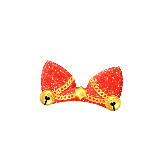 ねこうらないしスターヘアアクセ