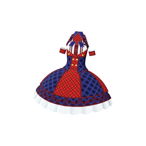 スペードチェックレッドワンピ