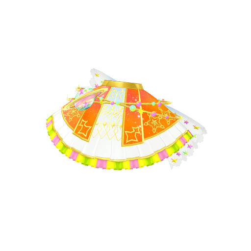 ルミナスプラネットオレンジスカート