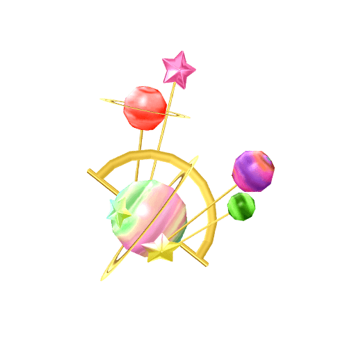 ルミナスプラネットオレンジヘアアクセ