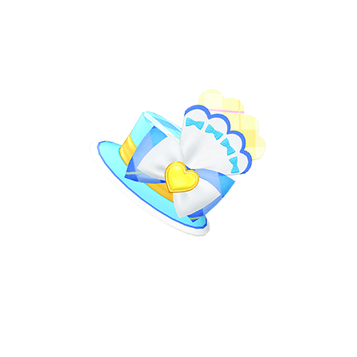 ファンシーレースアップブルーヘアアクセ