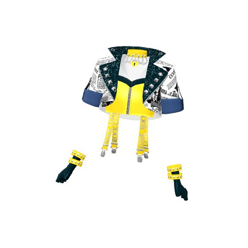 ニュースぺーパーダンスブルージャケット