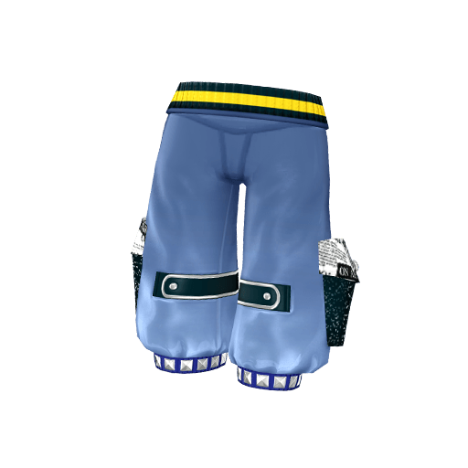 ニュースぺーパーダンスブルーパンツ