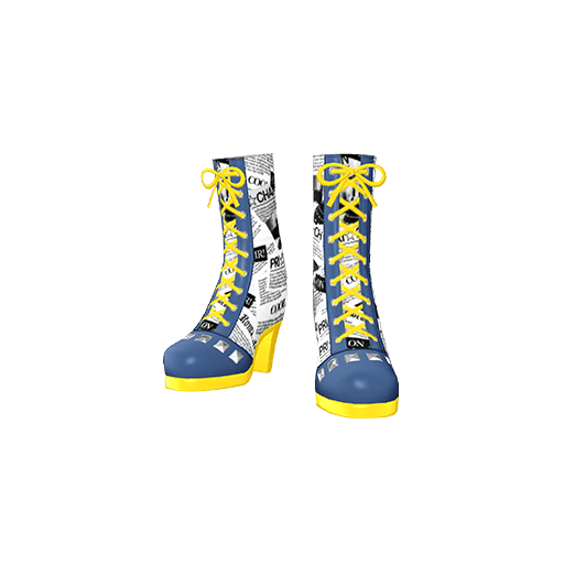 ニュースぺーパーダンスブルーシューズ