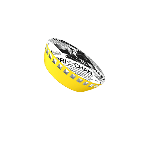 ニュースぺーパーダンスブルーヘアアクセ