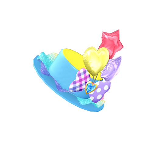 ハッピーバルーンブルーヘアアクセ