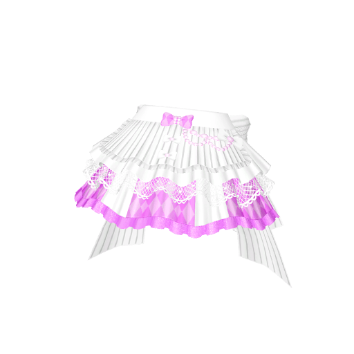 サマーメイドホワイトラベンダースカート