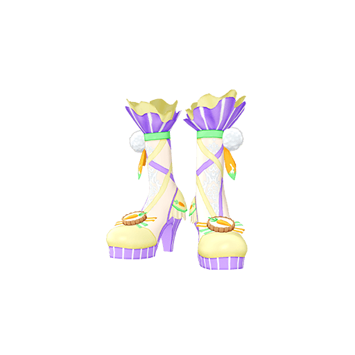 うさもふパティシエールパープルシューズ