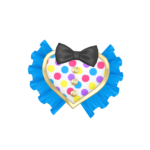 スウィングハートブルーヘアアクセ