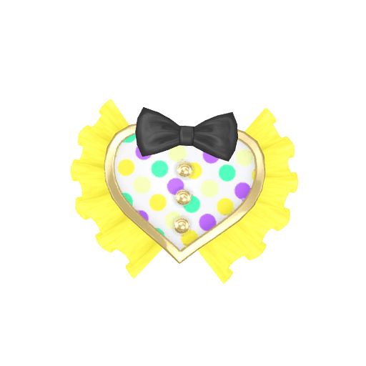 スウィングハートイエローヘアアクセ