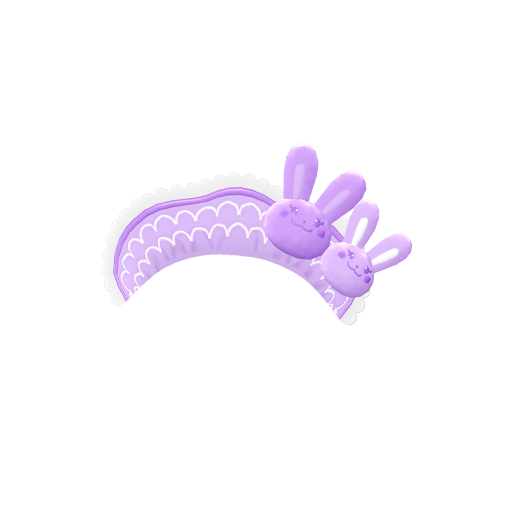 トゥインクルリボンスウィートパープルサイリウムヘアアクセ