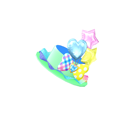 ハッピーバルーングリーンヘアアクセ