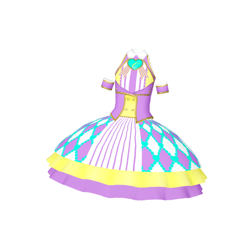 アーガイルハートパープルワンピ