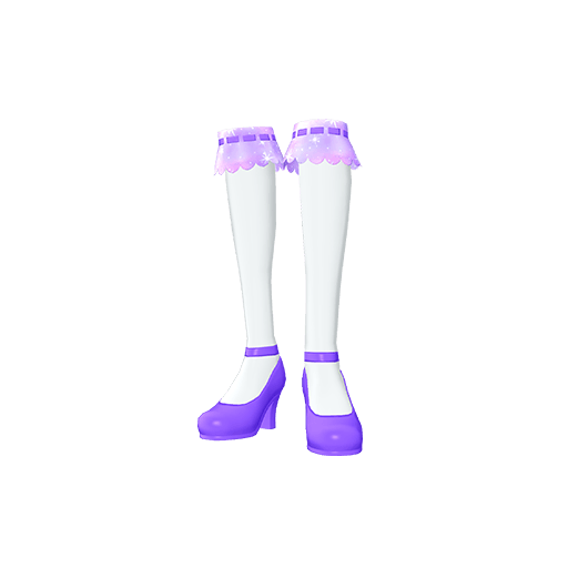 そらクッキングむらさきシューズ