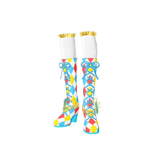 ダイヤチェックガールビビッドシューズ