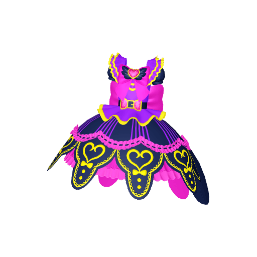 シルキーハートパープルサイリウムワンピ