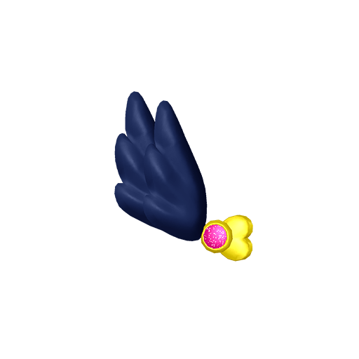 シルキーハートパープルサイリウムヘアアクセ