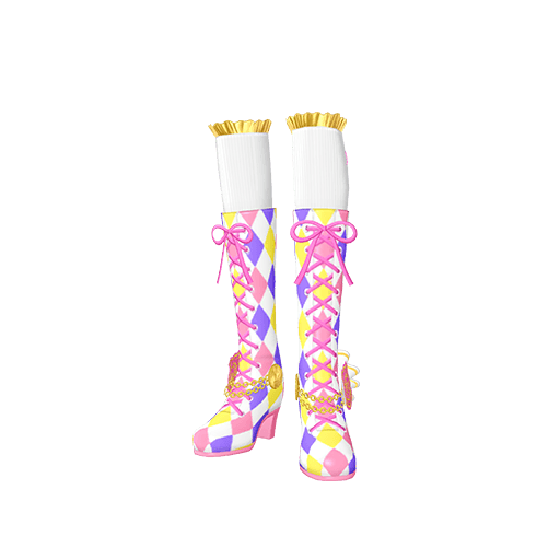 ダイヤチェックガールスウィートシューズ