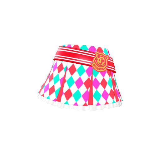 ダイヤチェックガールローズスカート