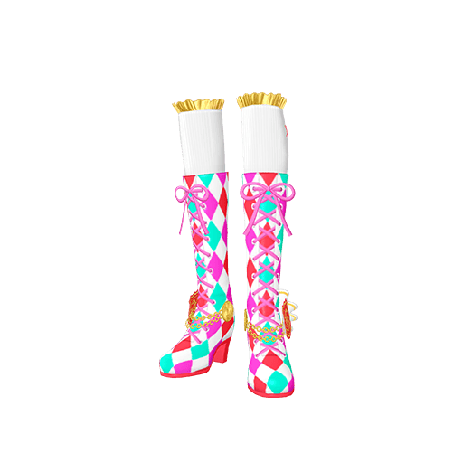 ダイヤチェックガールローズシューズ