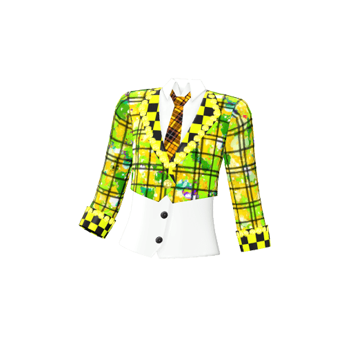 ペイントパターンイエロートップス