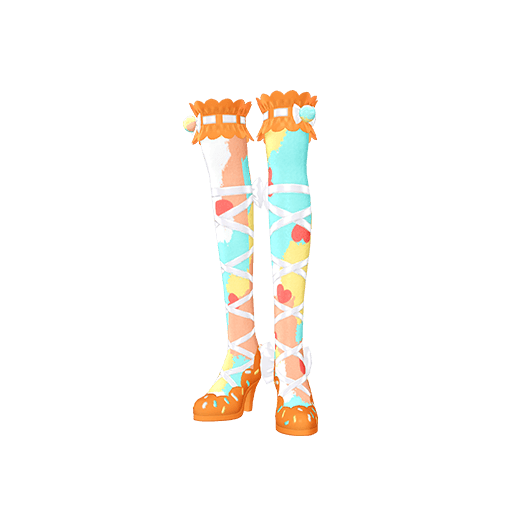 アイスクリームオレンジシューズ