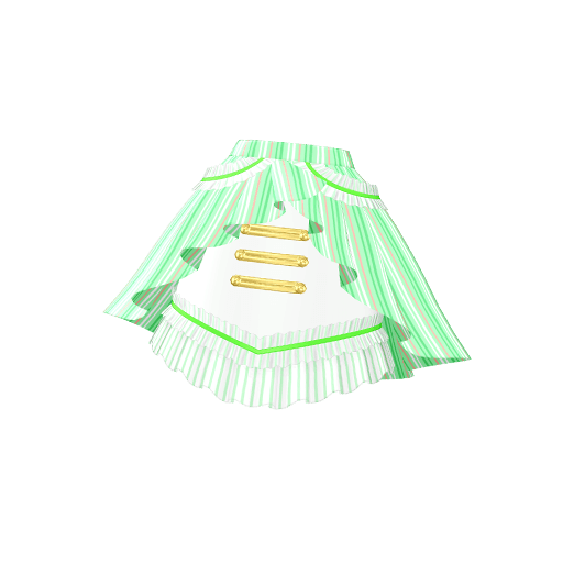 ドレッシーストライプグリーンスカート