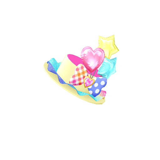 ハッピーバルーンイエローヘアアクセ