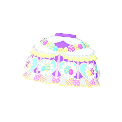 フラワーイースターパープルスカート