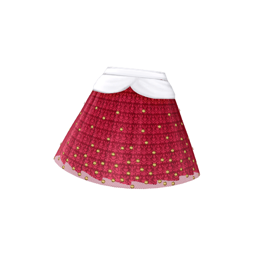 エレガントパーティーレッドスカート