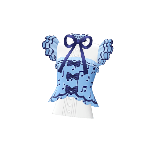 メロディーブルーブラウス