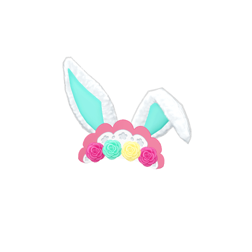 フラワーイースターピンクヘアアクセ