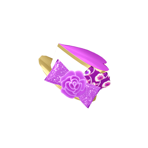 パープルフルールヘアアクセ