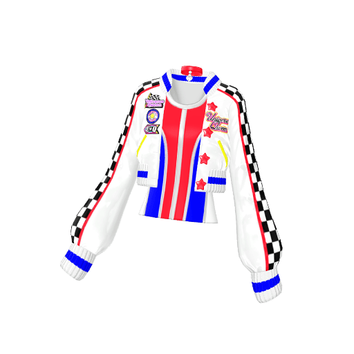 サーキットチェッカーホワイトトップス