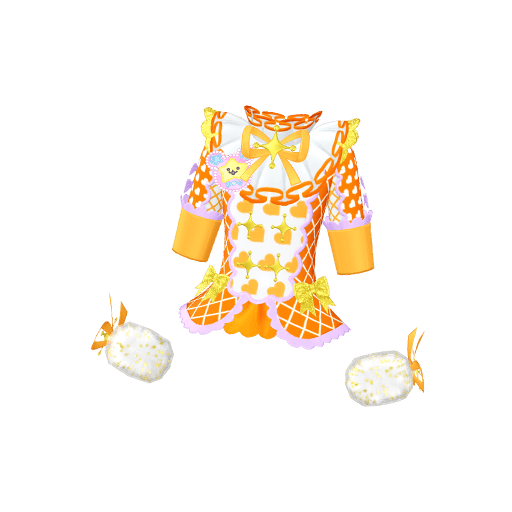 ゴーゴースマイルキラッCHUオレンジトップス