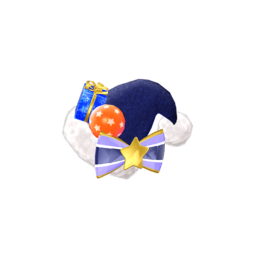 クリスマスサンタネイビーヘアアクセ