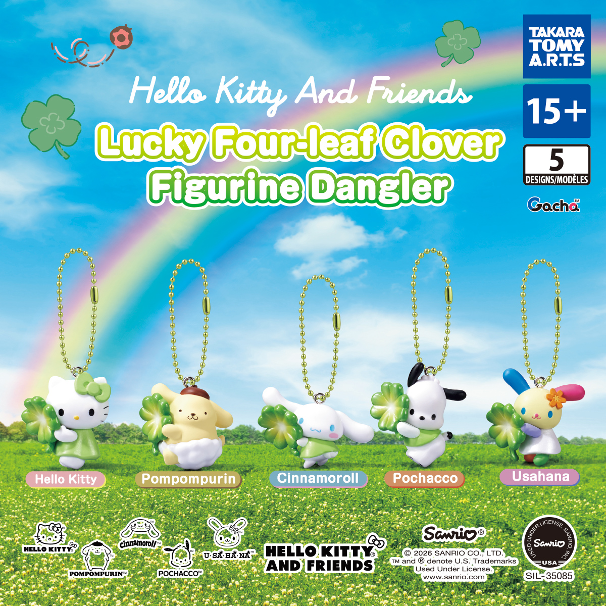 Sanrio Characters Four-Leaf Clover Mascot